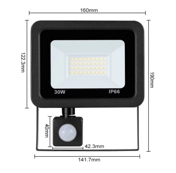Proiector led 30w senzor de miscare IP66 Proiector led 30w cu senzor de miscare